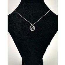 Gümüş Renk Zincirli Figürlü Karamaz Lüks Kolye