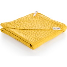 Caline Baby 4 Kat Müslin Kundak 75X75CM - Hardal