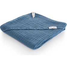 Caline Baby 4 Kat Müslin Kundak 75X75CM - Navy