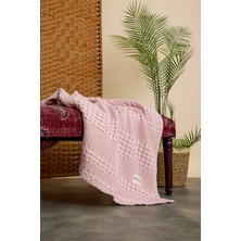 Caline Baby Waffle Pamuklu Pike 100*90CM - Pudra