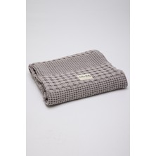 Caline Baby Waffle Pamuklu Pike 100*90CM - Gri