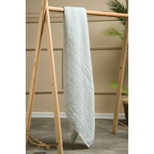 Caline Baby 2 Kat Çizgili Müslin Kundak Bezi 20-20 / 120X120 cm Yesil