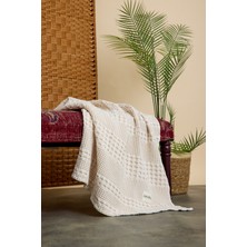 Caline Baby Waffle Pamuklu Pike 100*90CM - Krem