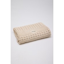 Caline Baby Waffle Pamuklu Pike 100*90CM - Krem