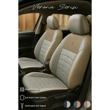Nissan Micra (K11, K12) 1992–2010 Verona Serisi Raşel Bej Koltuk Kılıfı