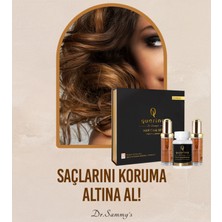 Dr. Sammy's Quarine 2 Aylık Saç Bakım Seti (2 Serum+1 Multivitamin) Dökülme ve yıpranma Karşıtı Bitkisel Kök Hücre Ekstratları, Vitamin, Mineral İçeren Saç, Sakal, Kaş ve Kirpik Onarıcı Premium Set
