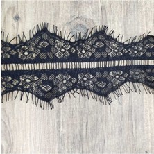 Altay Aksesuar Siyah Ara Sakallı Dantel 8 cm ( 3 mt )