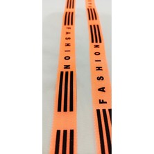 Altay Aksesuar Fashıon Yazılı Neon Turuncu Renk Şerit