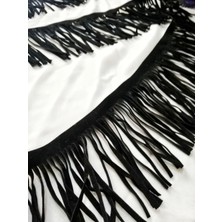 Altay Aksesuar Süet Saçak 10 cm ( Siyah ve Kırmızı )
