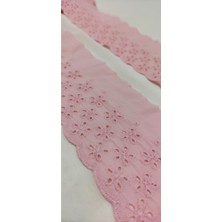 Altay Aksesuar Pembe Pudra Kenar Çiçekli Vual Dantel