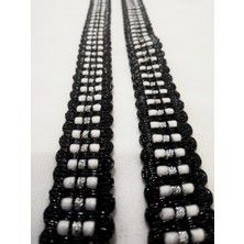 Altay Aksesuar Siyah Gümüş Simli Şerit