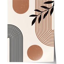 Zestia Çerçevesiz Poster, Geometrik Soyut Desen, Salon Dekoru Poster No: 106842
