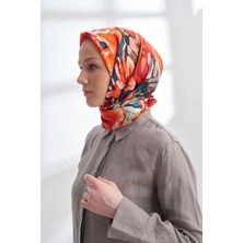 Premıum Collectıon Crown Desen Twıll Ipek Eşarp - 4328-567