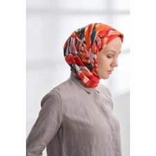 Premıum Collectıon Crown Desen Twıll Ipek Eşarp - 4328-567