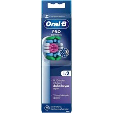 Oral-B 3D White X-Filament Şarjlı Diş Fırçası Yedek Başlığı 2 Adet
