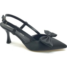 Mehtap Kurdela Detaylı Arkası Açık Stiletto Kadın Topuklu Ayakkabı