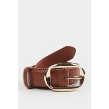 DeFacto Kadın Büyük Toka Suni Deri Jean Kemeri F3356AXNS