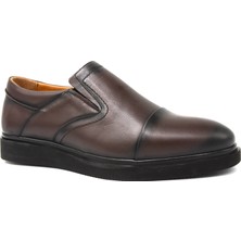 Kindep Bozkaya Içi Dışı Hakiki Deri Eva Hafif Taban Günlük Erkek Ayakkabı Kahve