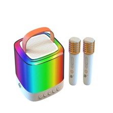 Karaoke Bluetooth Hoparlör Aggıy Ag-S7 Kablosuz Mikrofonlu Rgb LED Parti Işıklı