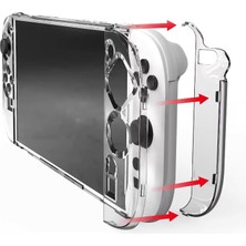 Teknoroket Nintendo Switch 2 Şok Emici Şeffaf Komple Kılıf