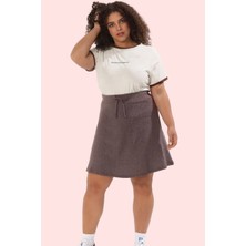 Kadın Geniş Paça Şort Etek Örme Kumaş Rahat Günlük Kısa Boy Hafta Sonu Yaz Aylarının Vazgeçilmezi