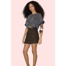 Kadın Yazlık Denim Şort Etek Yüksek Bel Geniş Paça Pamuk Günlük Stil Yaz Aylarının Vazgeçilmezi