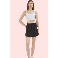 Kadın Yazlık Kısa Şort Etek Normal Bel Boru Paça Polyester Spor ve Günlük Kullanım Hafta Sonu
