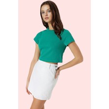 Kadın Yazlık Denim Şort Etek Yüksek Bel Geniş Paça Pamuk Günlük Stil Yaz Aylarının Vazgeçilmezi