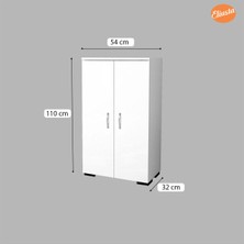 Modilayn 2 Kapaklı 4 Raflı Ayakkabılık