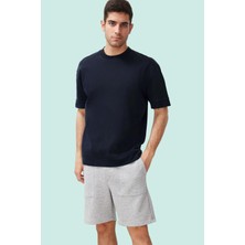 Erkek Şort Yazlık Boru Paça Slogan Baskılı Rahat Günlük Hafta Sonu Yaz Aylarının Vazgeçilmezi