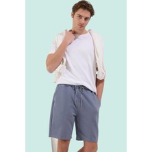 Erkek Casual Şort Pamuk Lastikli Bel Boru Paça Yazlık Günlük Kullanım Yaz Aylarının Vazgeçilmezi