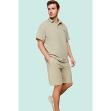 Erkek Pamuklu Örme Şort Straight Kalıp Rahat Günlük Spor Hafta Sonu Yaz Aylarının Vazgeçilmezi