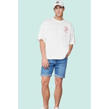Erkek Günlük Kombinlere Uygun Denim Şort; Slim Fit Dar Paça Pamuk Yaz Aylarının Vazgeçilmezi
