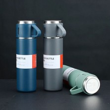 Ttt Paslanmaz Çelik Bardaklı Termos Seti 500 ml