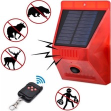 Alarm Güneş Enerjili Solar 129 Db Sesli Hareket ve Işık Sensörlü + Uzaktan Kumandalı Alarm