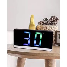 SR2205 Rgb Rakamlı Dijital Masa Saati Titreşim Sensörlü Alarm/takvim/termometre/çalar Saat