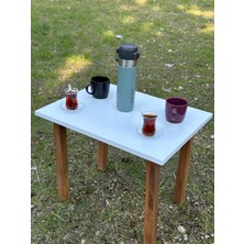 Trend Loca Portatif Kamp Masası Balkon Bahçe Masası Piknik Masası Sehpası 60X45CM