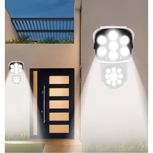 Kamera Görünümlü - Hareket Sensörlü - Uzaktan Kumandalı Solar Bahçe Lambası - Sensörlü-Aydınlatma