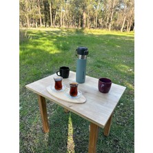 Trend Loca Portatif Kamp Masası Balkon Bahçe Masası Piknik Masası Sehpası 60X45CM