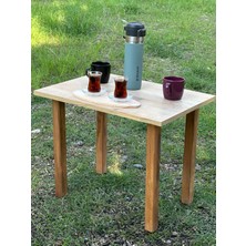 Trend Loca Portatif Kamp Masası Balkon Bahçe Masası Piknik Masası Sehpası 60X45CM