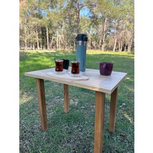 Trend Loca Portatif Kamp Masası Balkon Bahçe Masası Piknik Masası Sehpası 60X45CM
