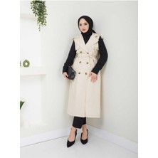 Uzun Yelek Bondit Kumaş GBYELEK0001