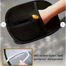 Çift Taraflı Statik Kedi Köpek Tüy Temizleme Eldiveni Giysiler, Mobilyalar ,halılar Için