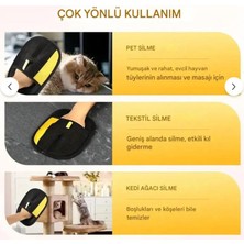 Çift Taraflı Statik Kedi Köpek Tüy Temizleme Eldiveni Giysiler, Mobilyalar ,halılar Için
