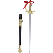 Altın Renk Kabzalı Zararsız Oyuncak Şövalye Kılıcı – 68 cm (Plastik)