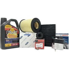 Ford C-Max 1.6 Tdci Dizel Filtre Seti 2008-2011 Hava+Yağ+K.polen+Bosch Yakıt Filtresi+Motor Yağı
