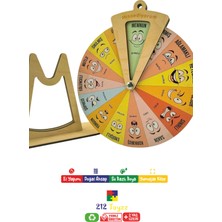 212 Toyzz Ahşap Duygu Çarkı Oyuncağı, Montessori Duygu Tablosu