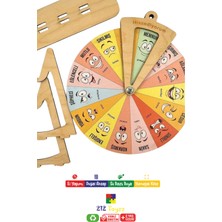 212 Toyzz Ahşap Duygu Çarkı Oyuncağı, Montessori Duygu Tablosu