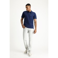 Cepli Polo Yaka Regular Fit Nakışlı Pamuk Tişört