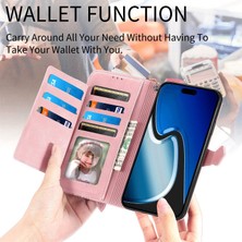 YH Mall Samsung Galaxy S25 Ultra Fermuarlı Kese Manyetik Kart Tutucu ve Bilek Kayışlı Cüzdan Kılıfı Samsung Galaxy S25 Ultra (Yurt Dışından)